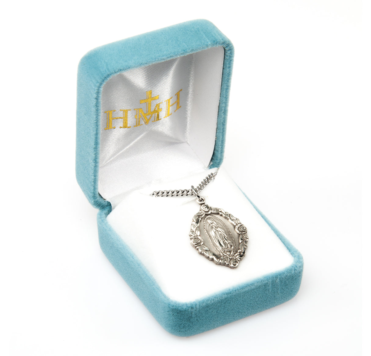 Our Lady of Guadalupe Sterling Silver Medal Pendant with Chain | .925 Silver