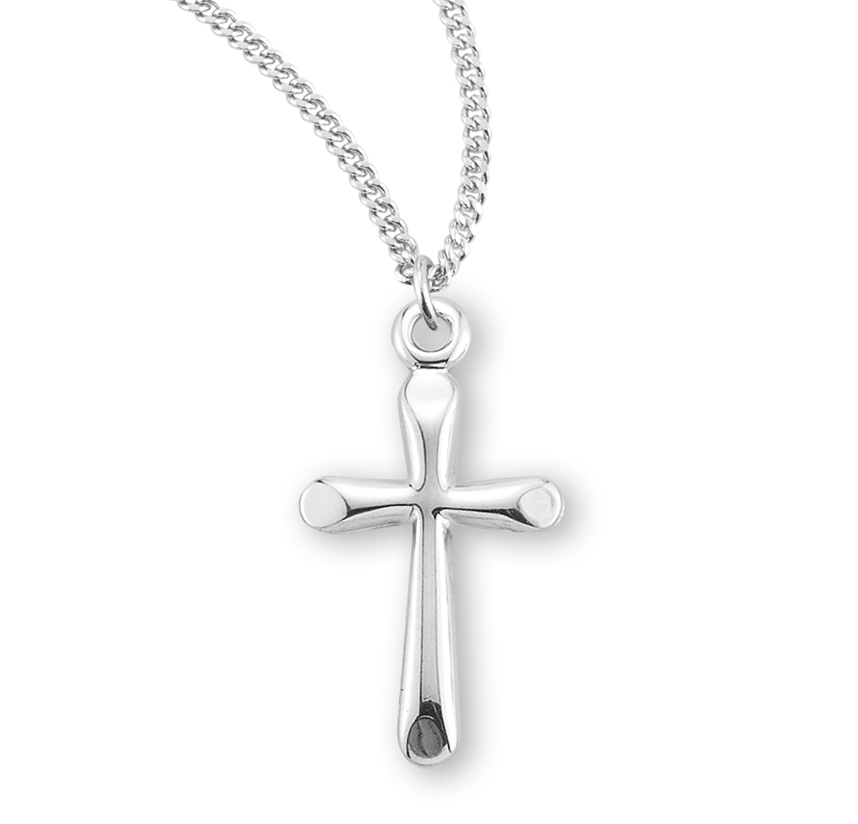 Sterling Silver High Polished Cross Necklace | .925 Silver
