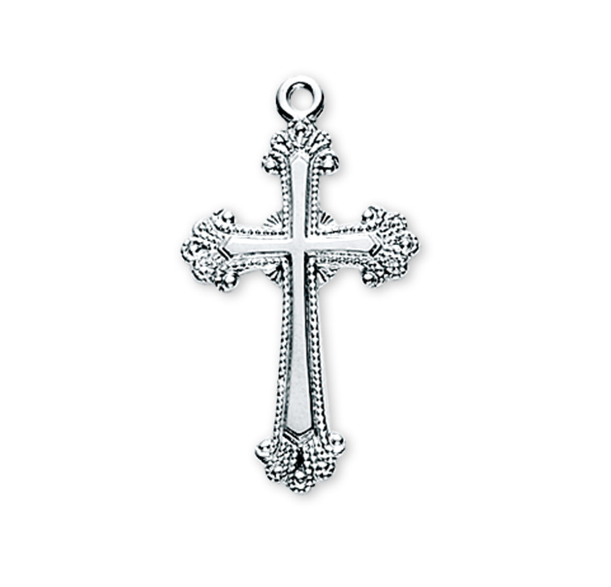 Sterling Silver Fancy Cross Necklace | .925 Silver