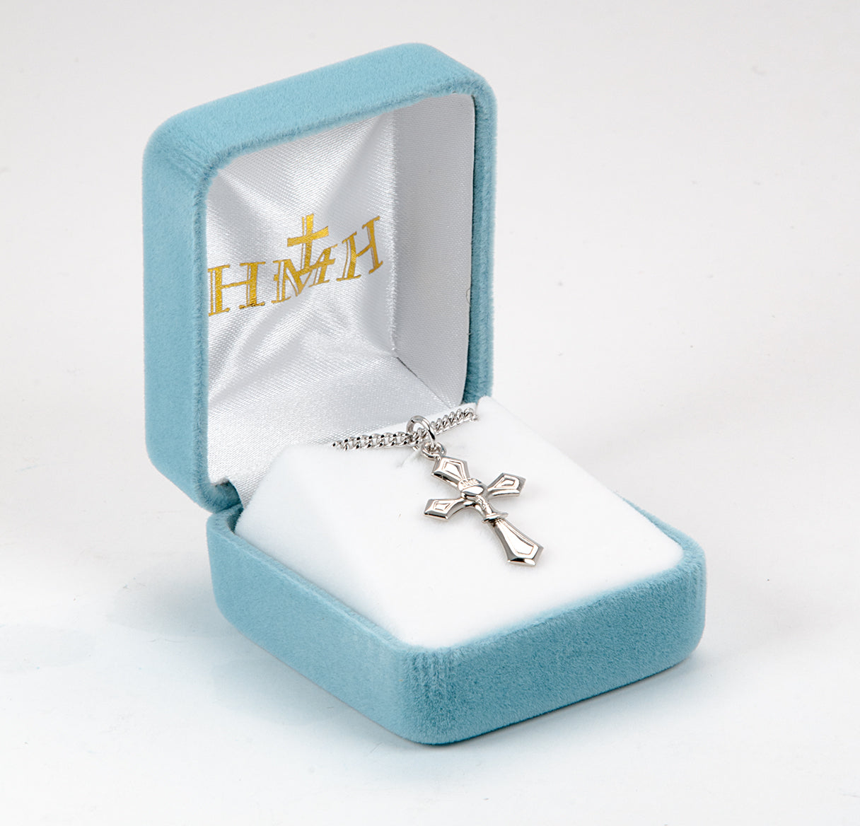Sterling Silver Cross with a Chalice Necklace | .925 Silver