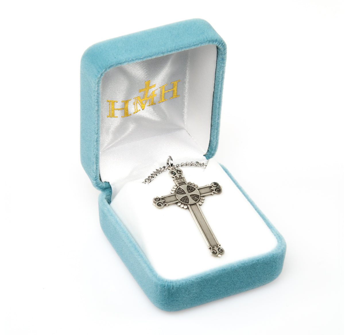 Sterling Silver Fancy Cross Necklace | .925 Silver