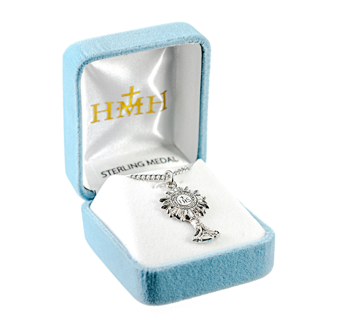 Sterling Silver Monstrance Pendant | .925 Silver