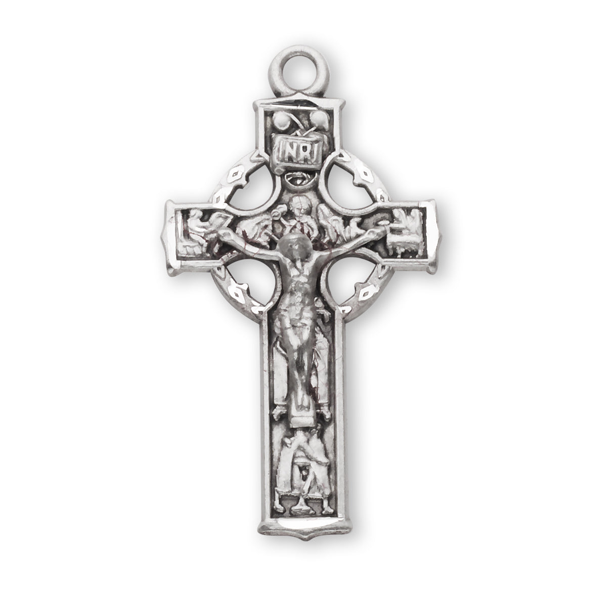 Sterling Silver Celtic Crucifix Necklace | .925 Silver