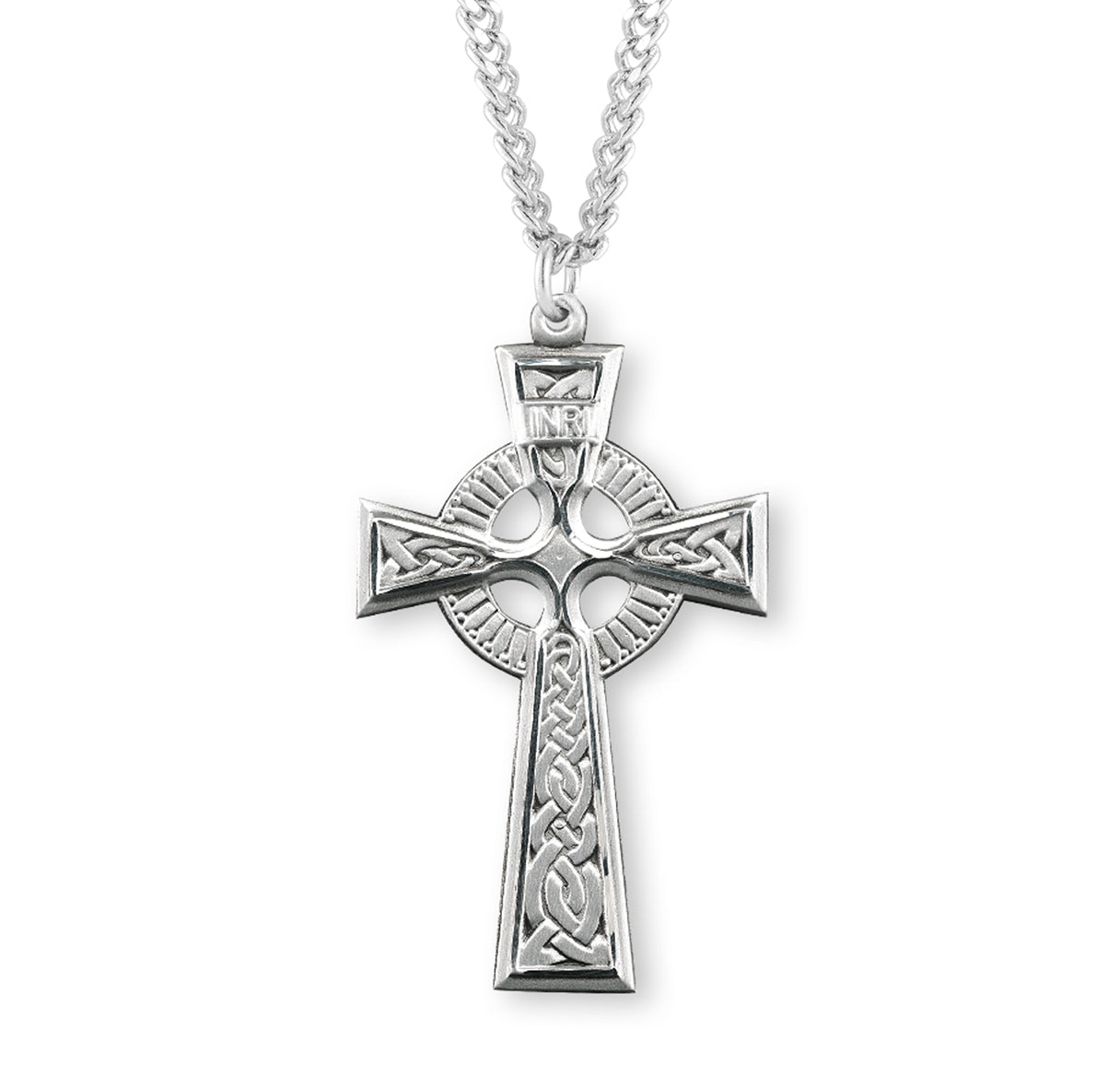 Sterling Silver Irish Celtic Crucifix Pendant | .925 Silver