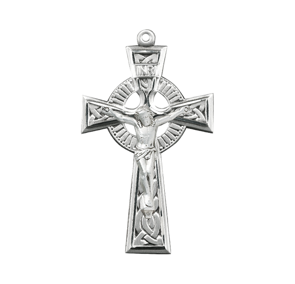 Sterling Silver Irish Celtic Crucifix Pendant | .925 Silver
