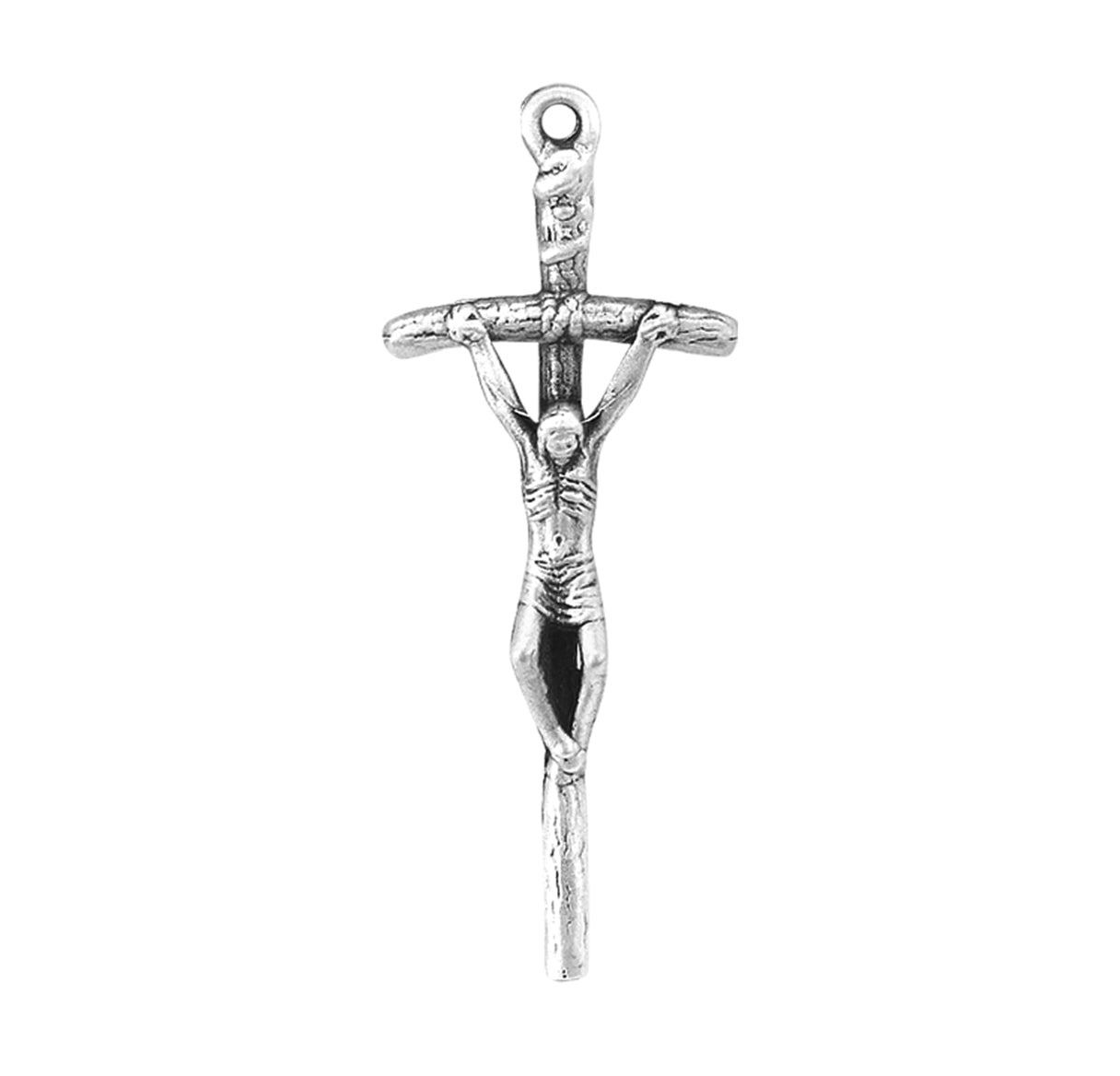 Sterling Silver Papal Crucifix Necklace | .925 Silver