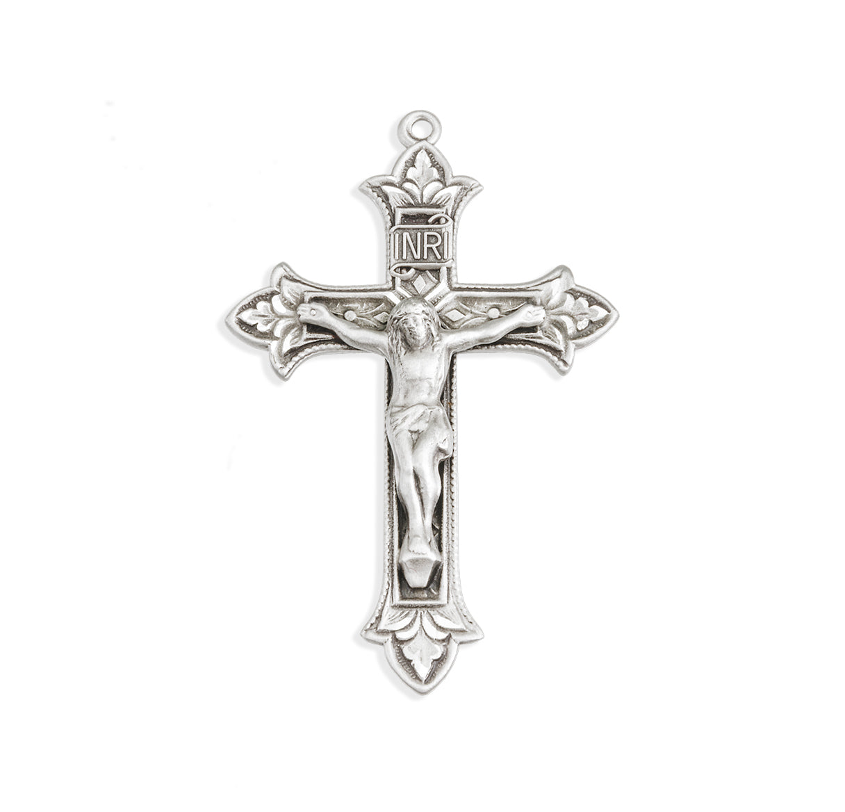 Sterling Silver Fleur De Lis Cross Necklace | .925 Silver
