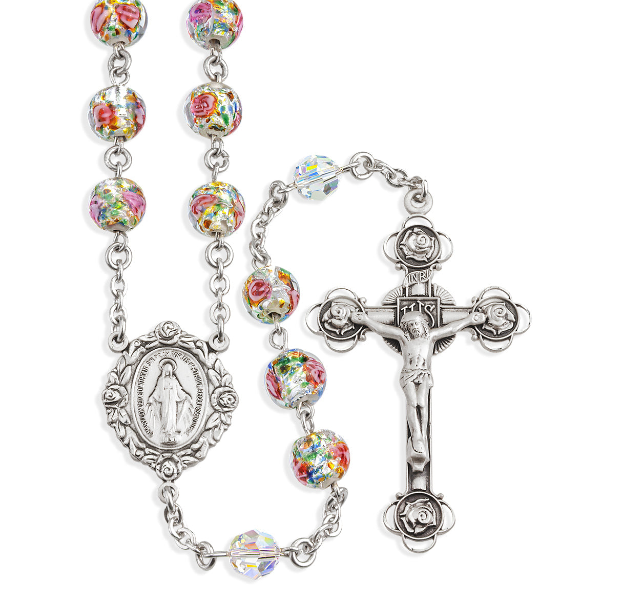 Murano Venetian Glass Round Rosary | Catholic Rosary