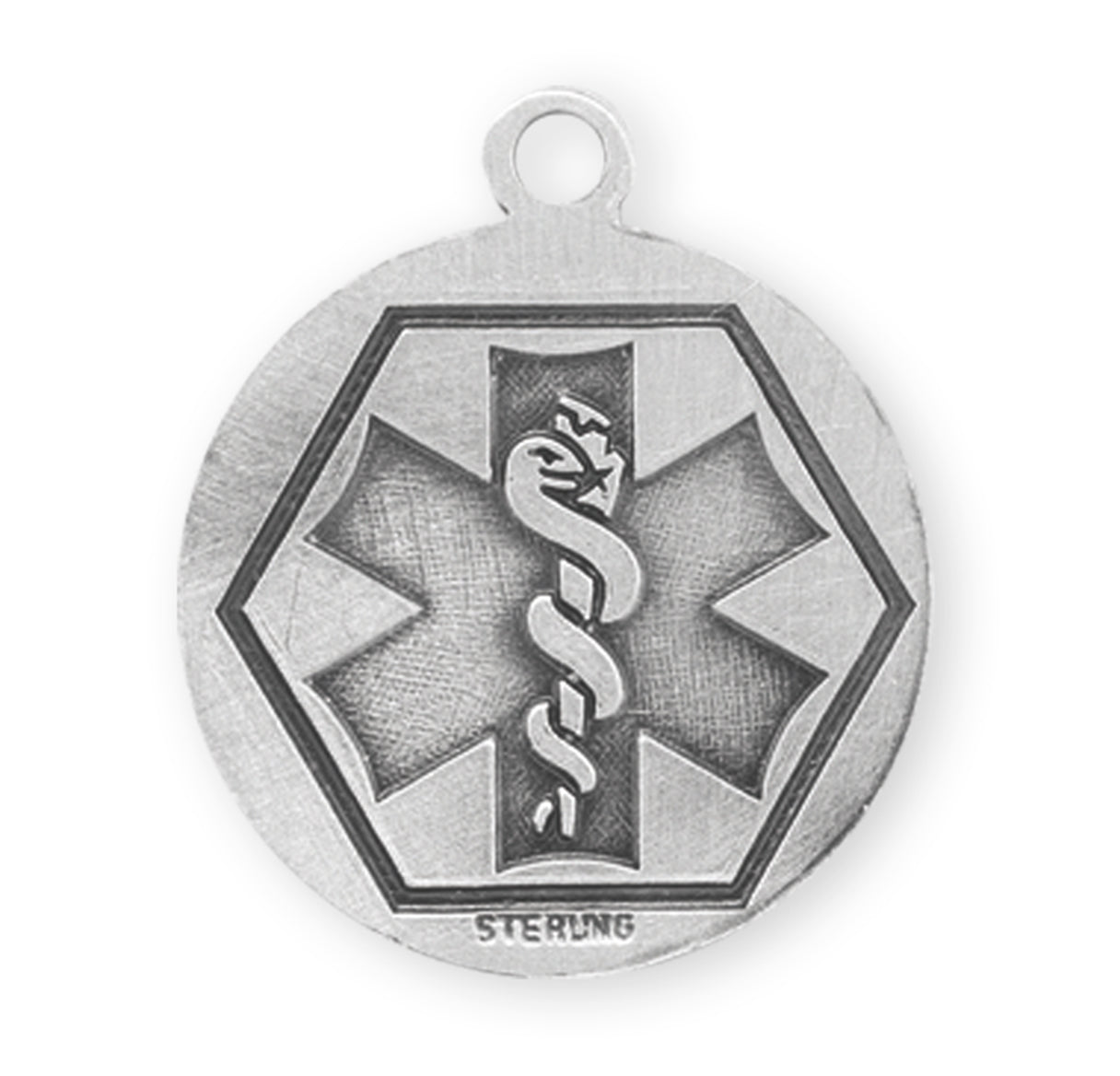 Saint Michael Sterling Silver EMT Medal Pendant with Chain | .925 Silver