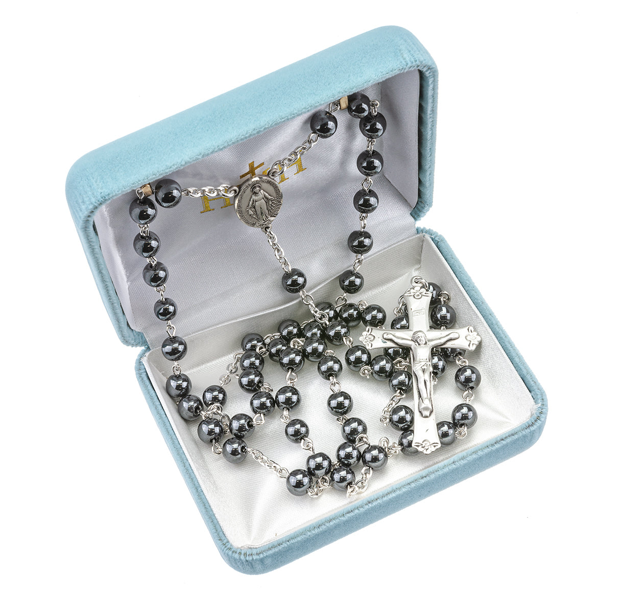 6mm Round Genuine Hematite Beads | Catholic Rosary Beads