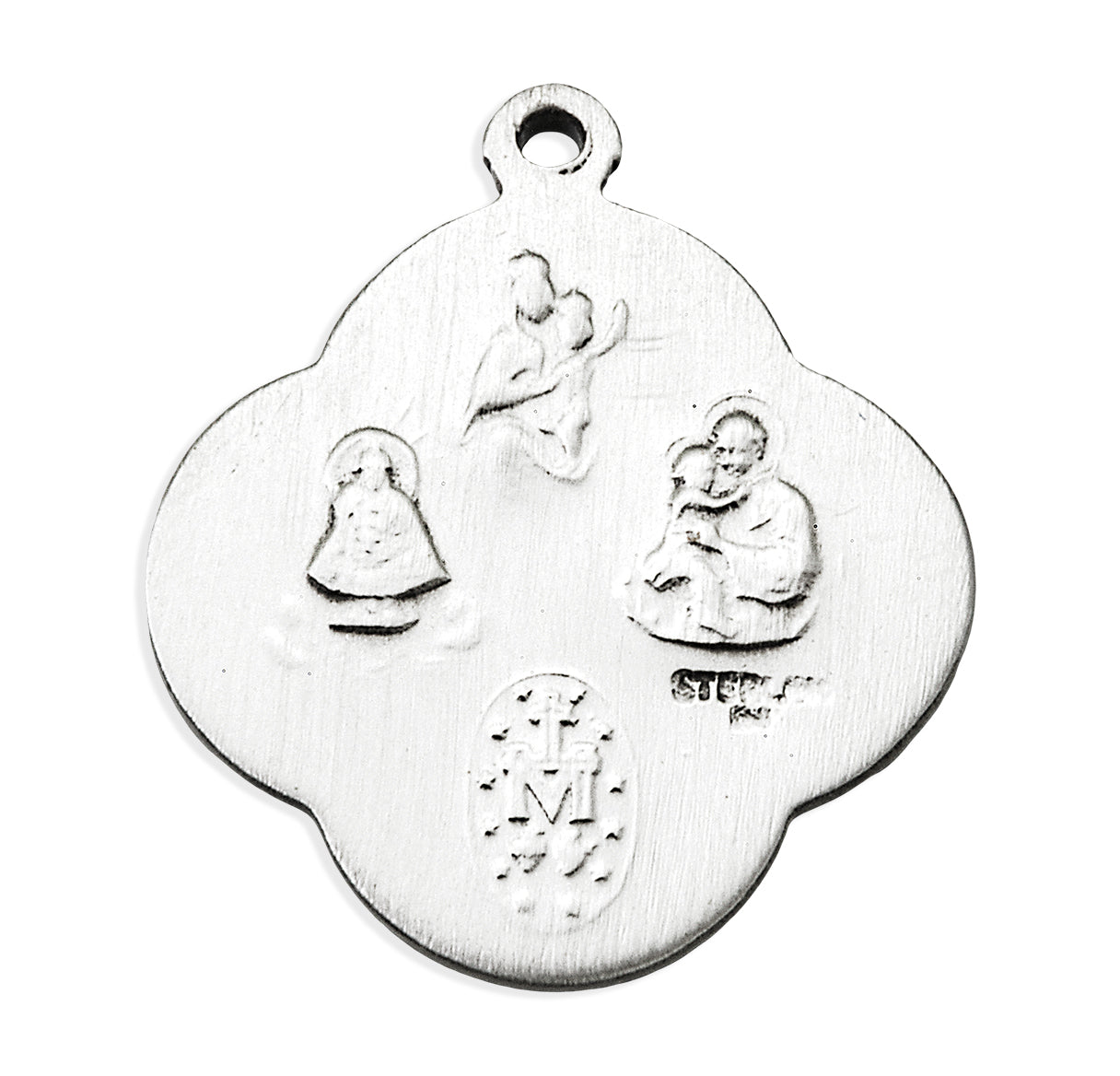 Sterling Silver Four Way First Communion Cross Medal