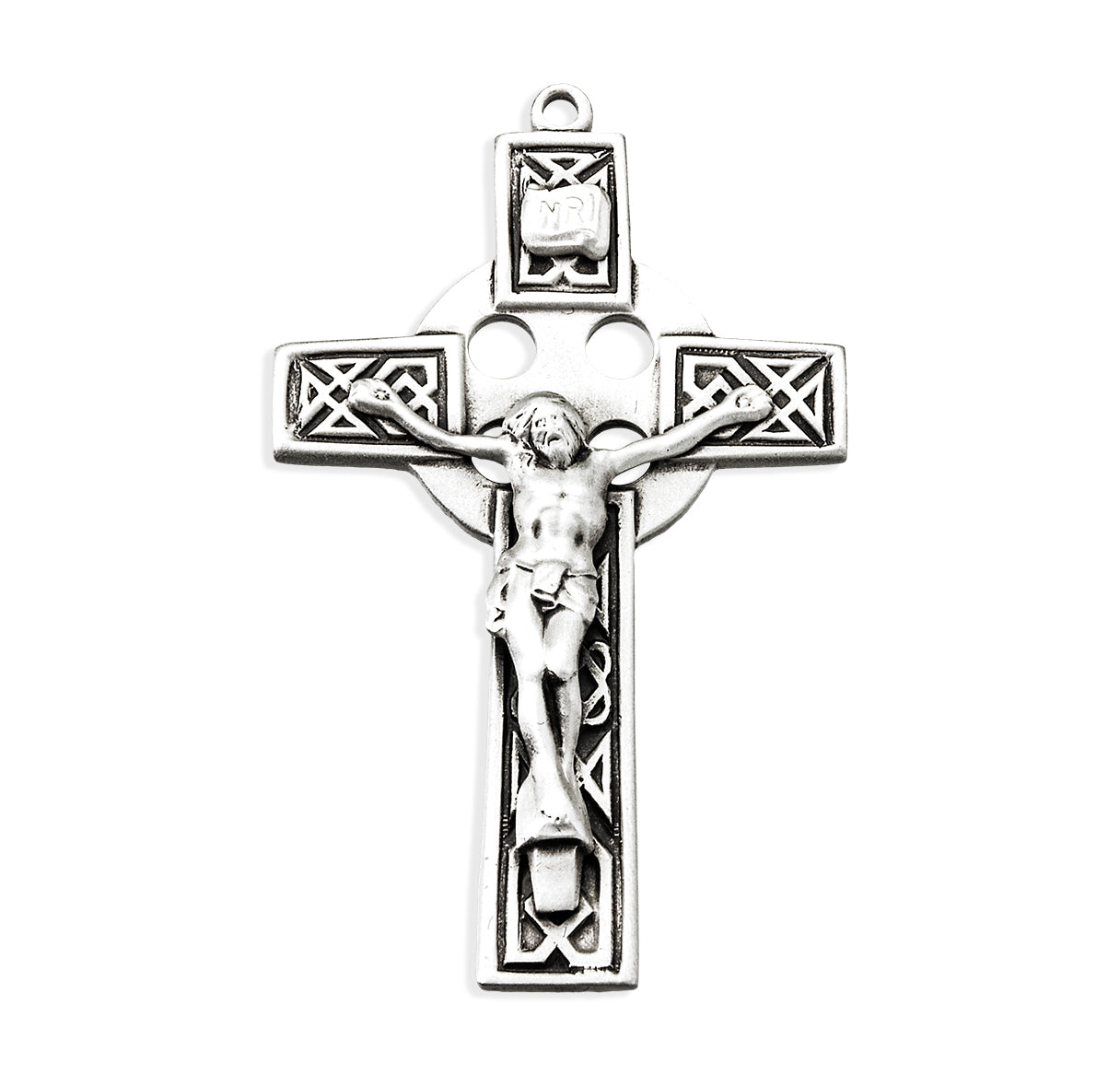 Sterling Silver Crucifix Celtic Knot 24"