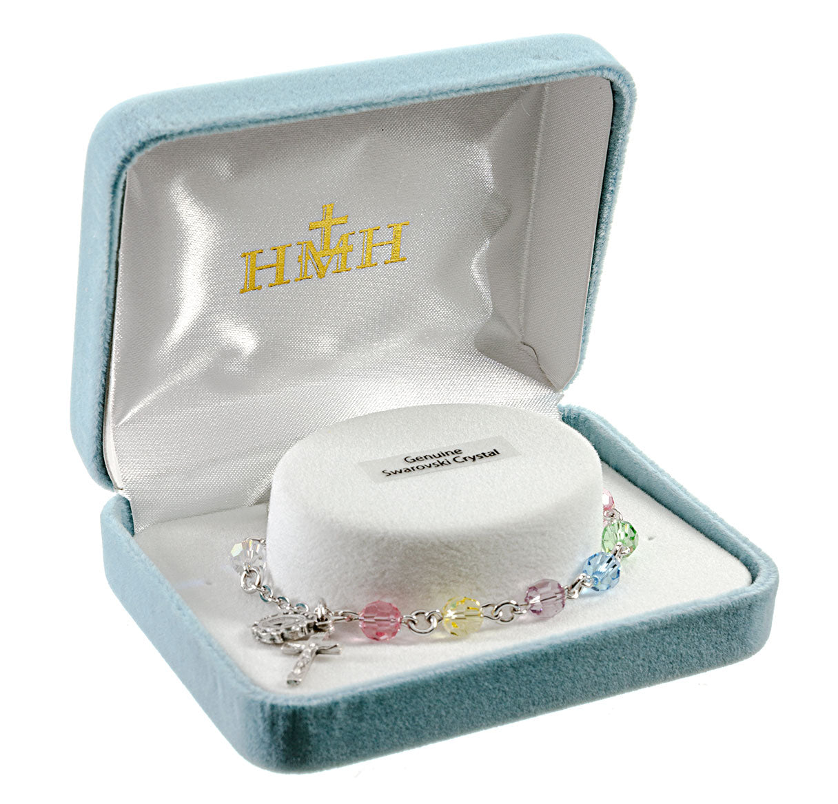 Round Crystal Rosary Bracelet Created with 6mm finest Austrian Crystal Multi-Color Beads by HMH