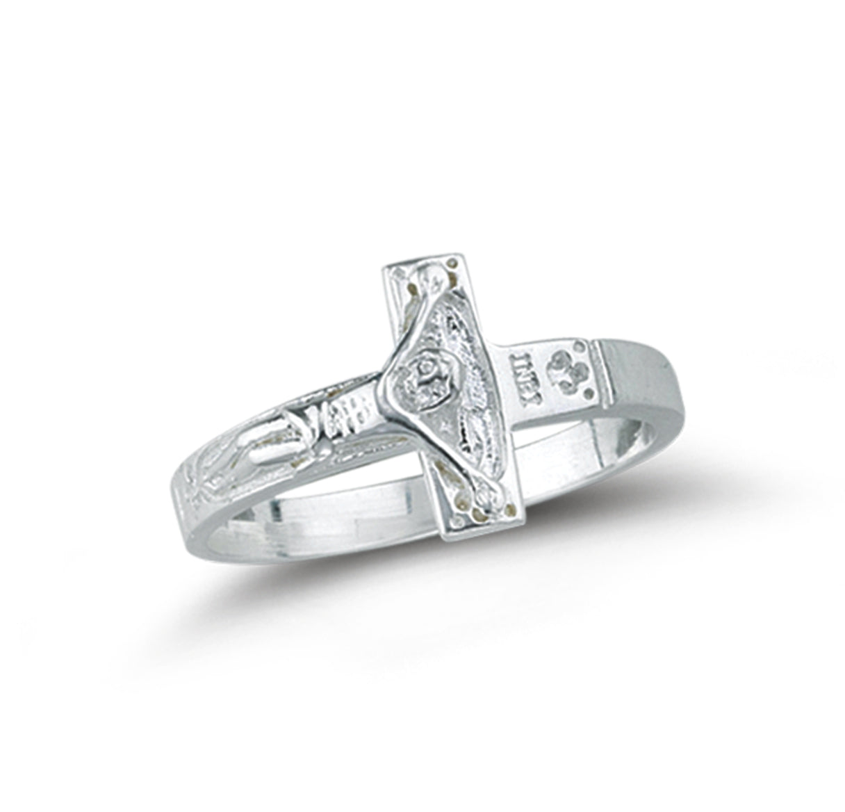 Sterling Silver Crucifix Ring