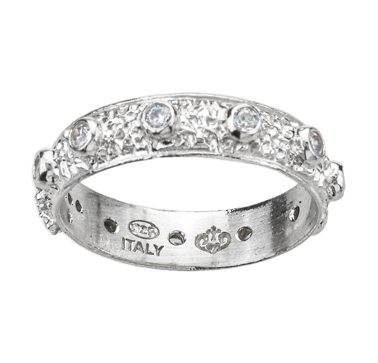 Sterling Silver Rosary Ring