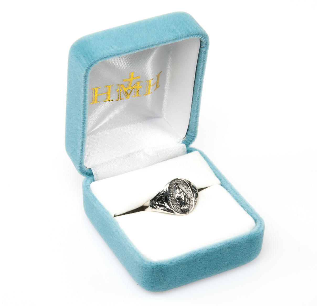 Sterling Silver Miraculous Medal Ring | .925 Silver