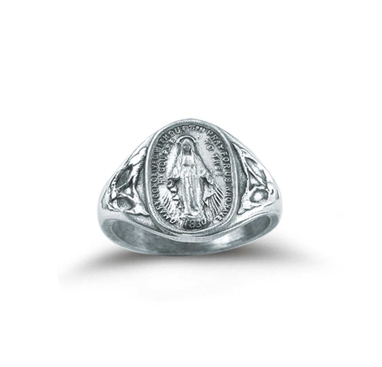 Sterling Silver Miraculous Medal Ring
