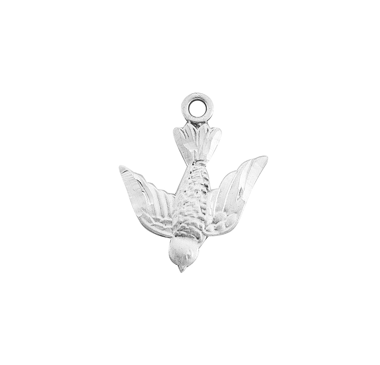 Holy Spirit Sterling Silver Medal Pendant with Chain