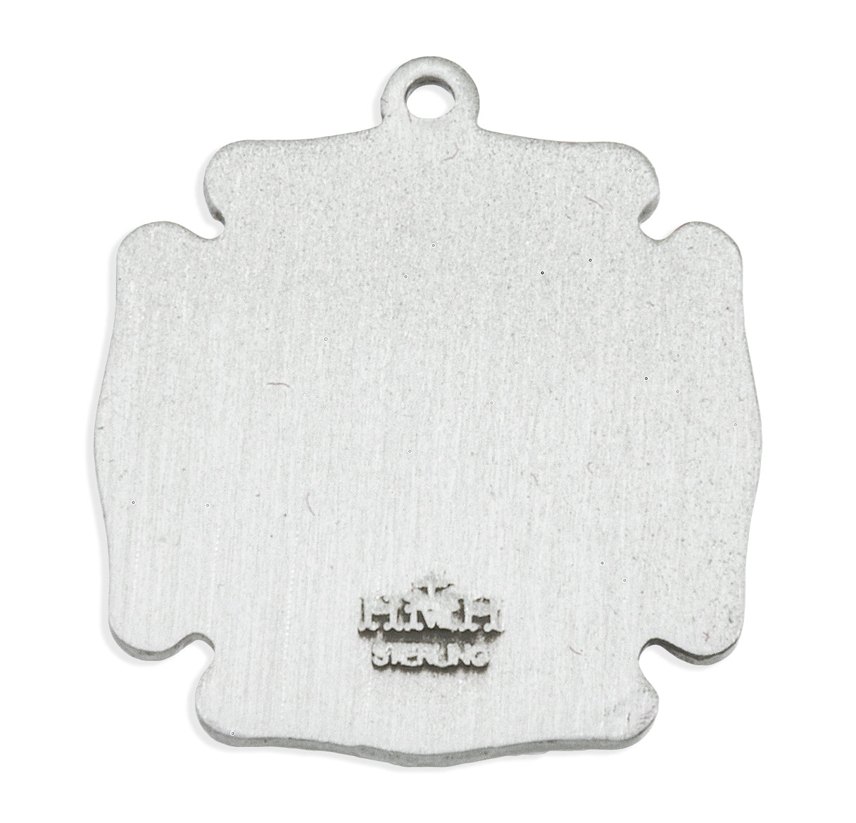 Saint Florian Sterling Silver Firefighters Medal Pendant with Chain