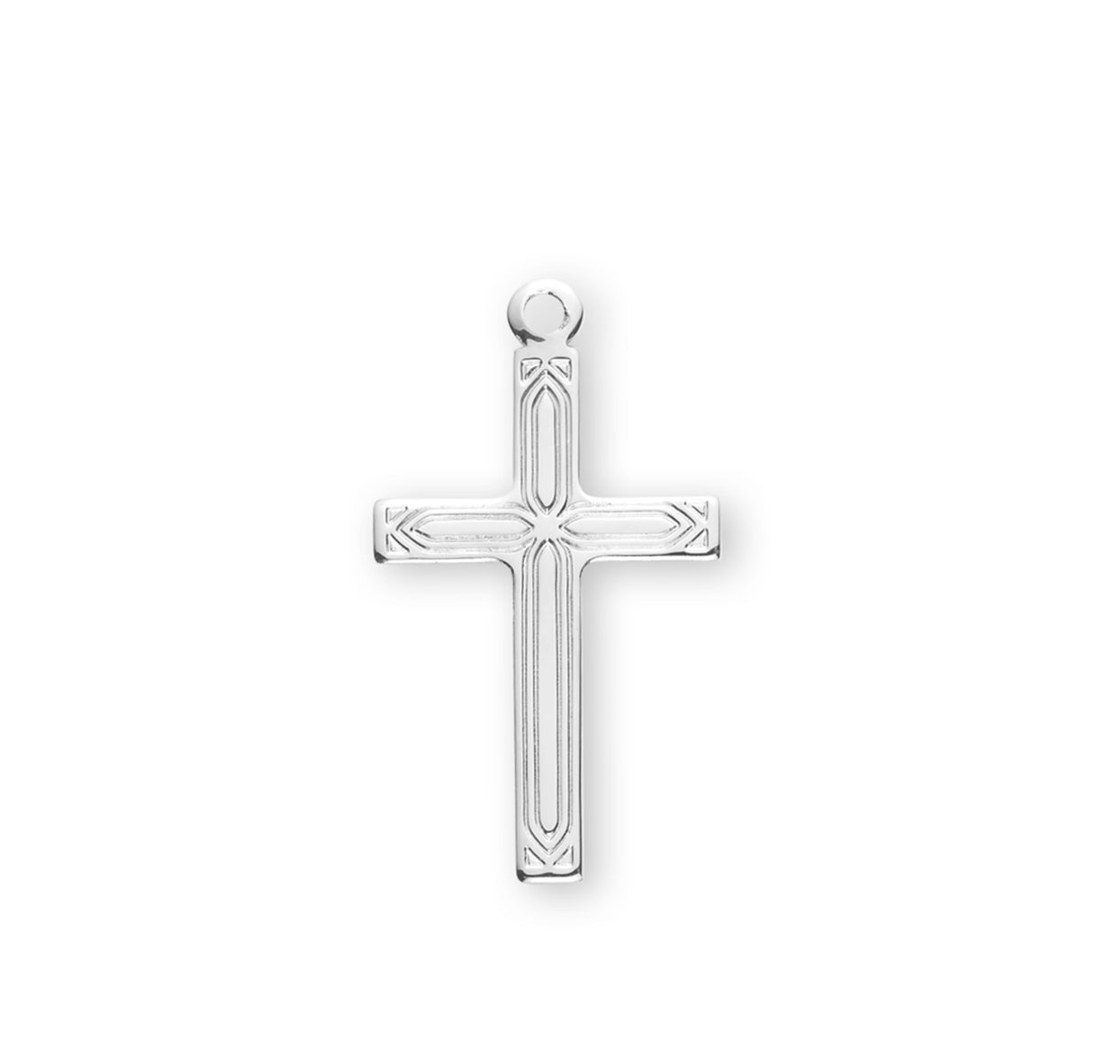 Sterling Silver Engraved Cross