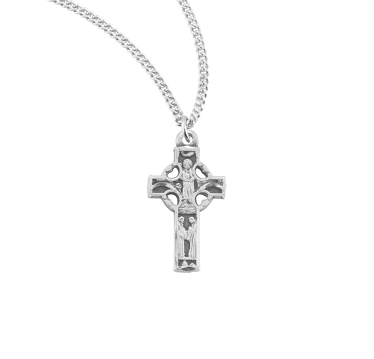 Sterling Silver Irish Celtic cross Pendant | .925 Silver