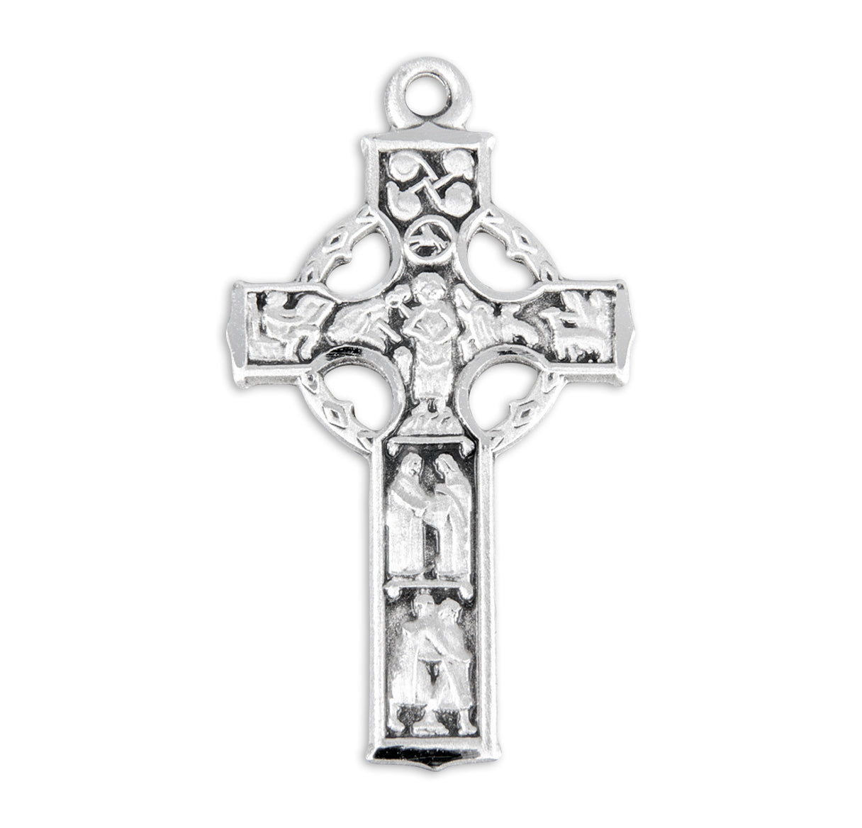 Sterling Silver Irish Celtic Cross Pendant | .925 Silver