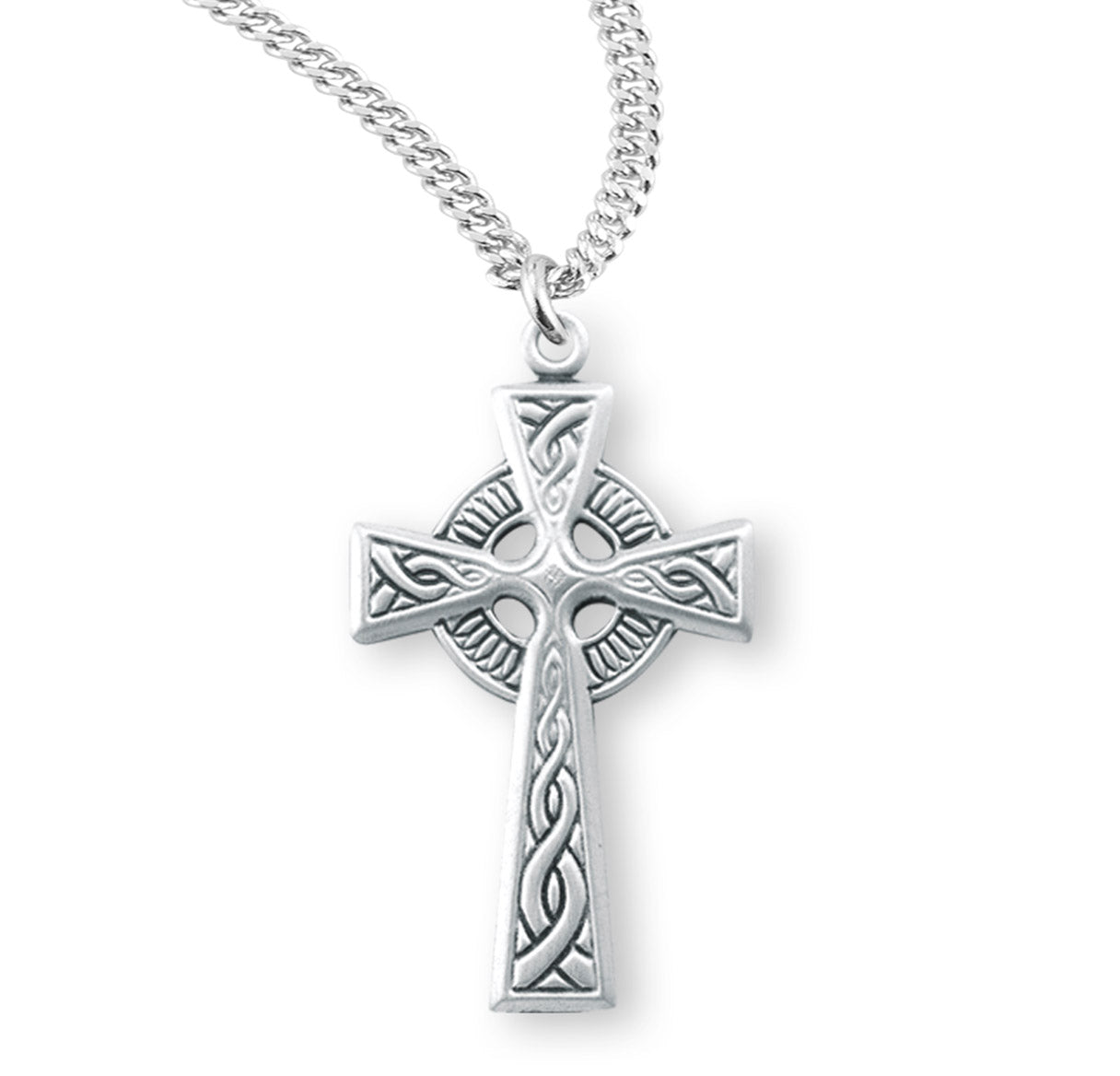 Sterling Silver Irish Celtic cross Pendant | .925 Silver