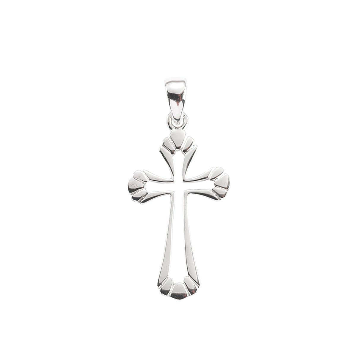 Sterling Silver Cut Out Cross