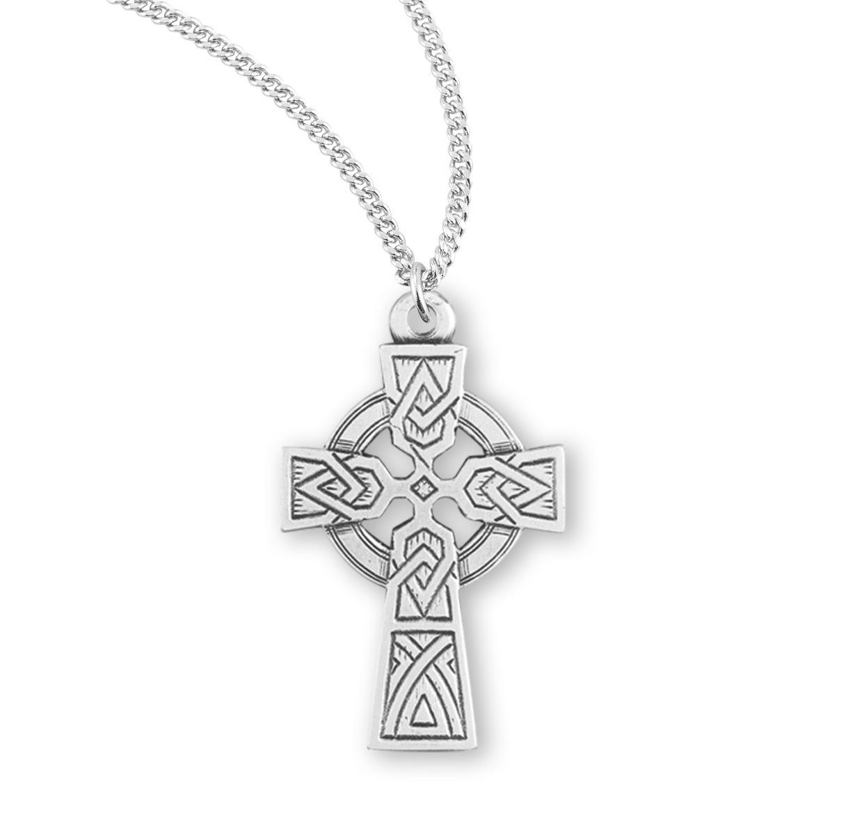 Sterling Silver Irish Celtic cross Pendant