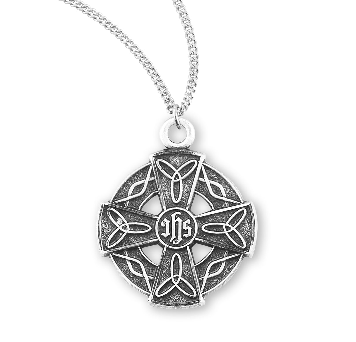 Sterling Silver Irish Celtic cross Pendant