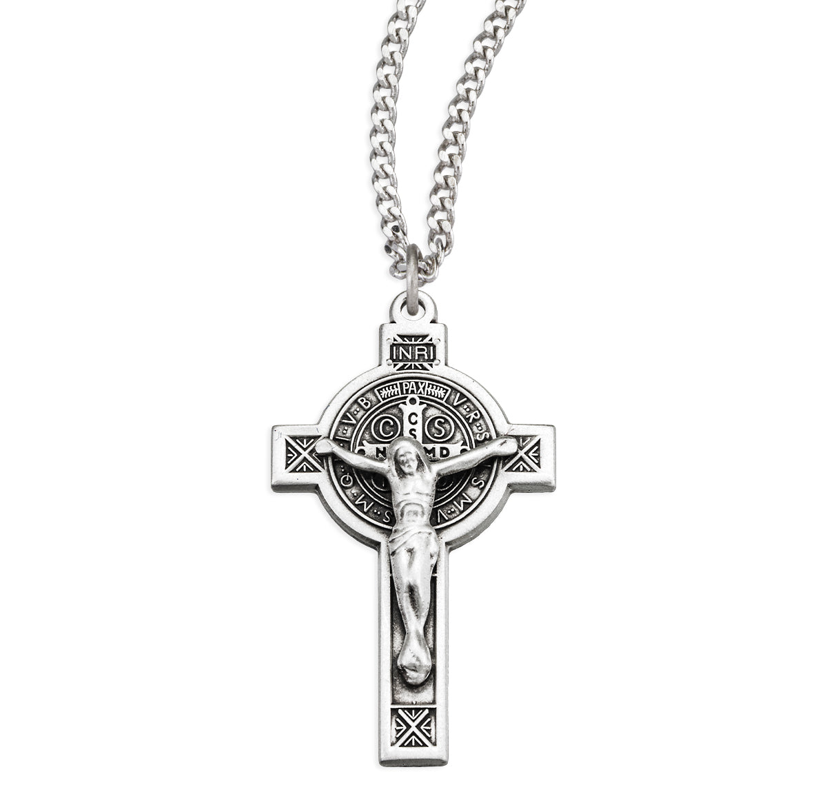 Saint Benedict Jubilee Sterling Silver Medal/Crucifix