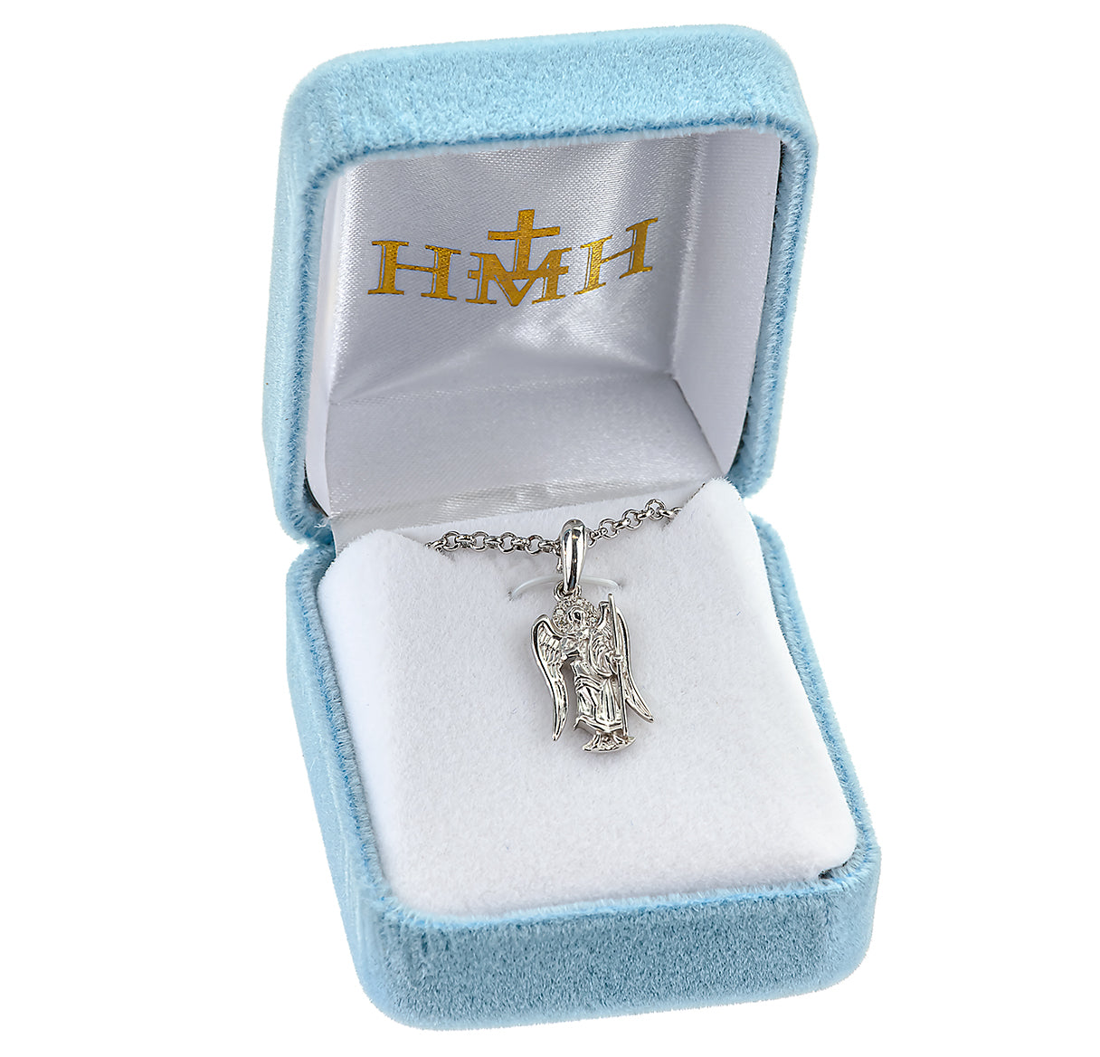 Sterling Silver St. Michael Angel Pendant