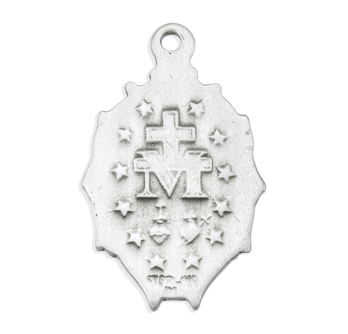 Sterling Silver Miraculous Medal Pendant with Chain