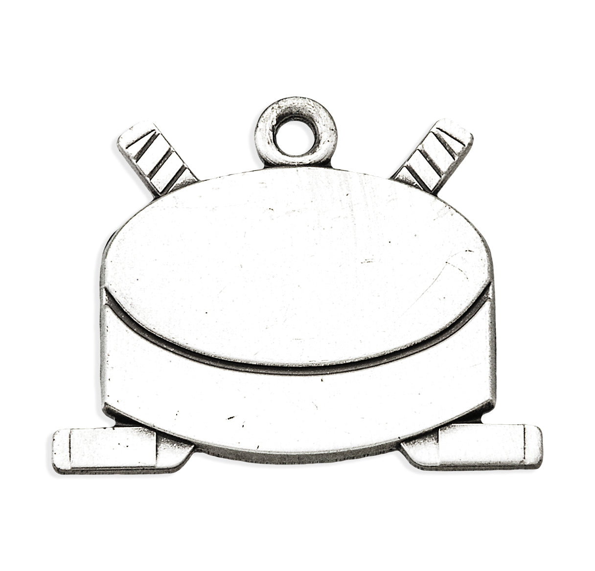 Lord Jesus Christ Sterling Silver Hockey Athlete Medal Pendant with Chain