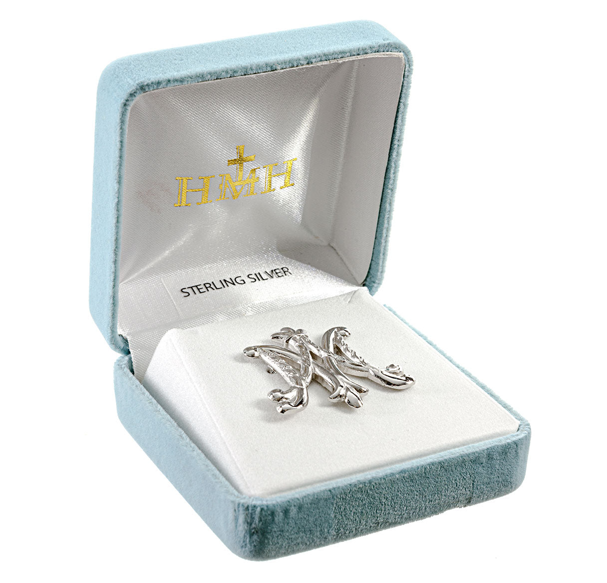 Sterling Silver Ave Maria brooch Pin