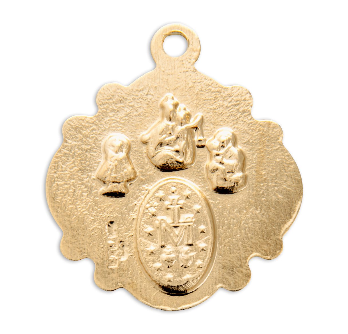 Gold Over Sterling Silver Four-Way Medal Necklace | 16kt Gold Plated .925 Silver