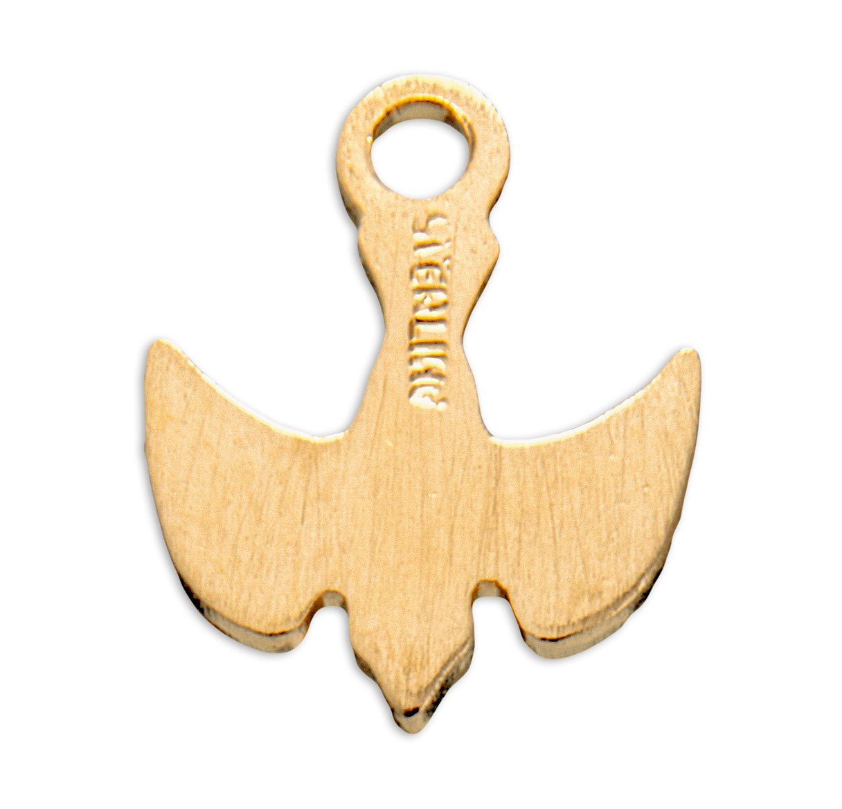 Holy Spirit Gold Over Sterling Silver Medal Necklace | 16kt Gold Plated .925 Silver