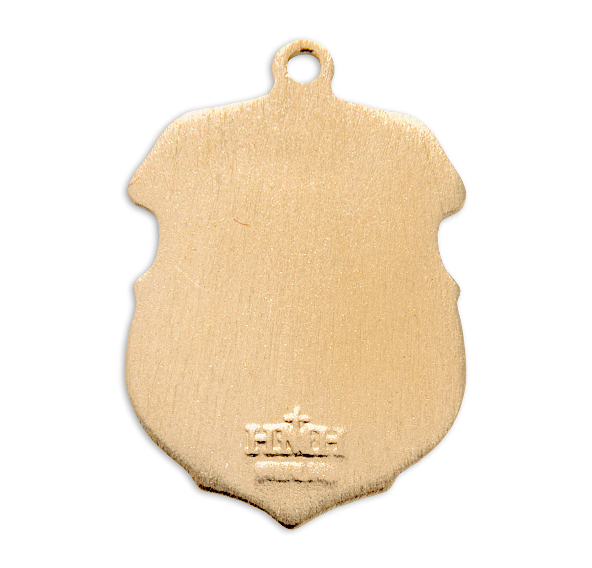 Saint Michael Gold Over Sterling Silver Badge Medal Necklace | 16kt Gold Plated .925 Silver