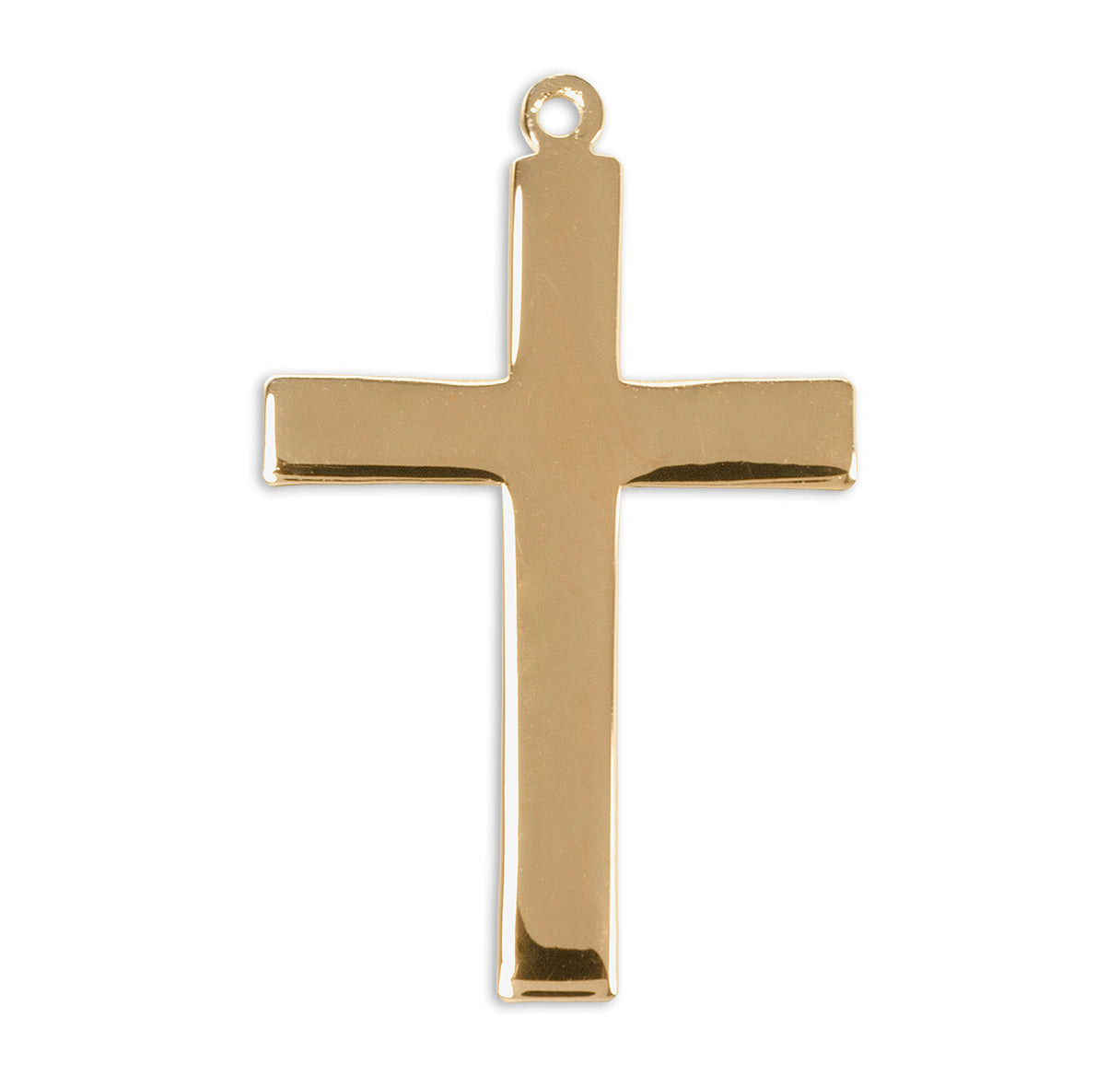 Gold Over Sterling Silver Cross Necklace | 16kt Gold Plated .925 Silver