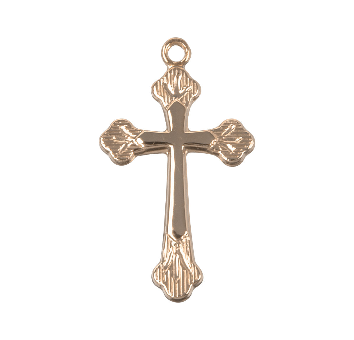 Gold Over Sterling Silver Cross Necklace | 16kt Gold Plated .925 Silver