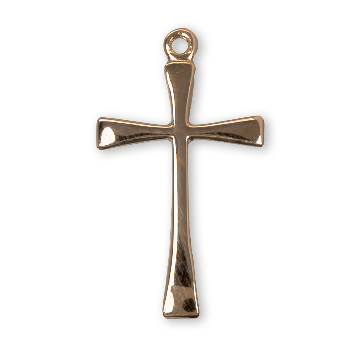 Gold Over Sterling Silver Cross Necklace | 16kt Gold Plated .925 Silver