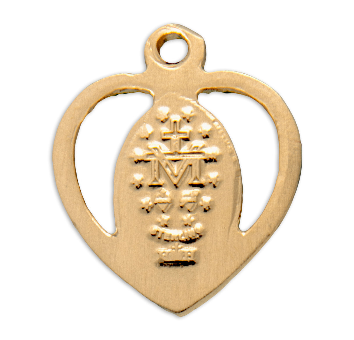 Gold Over Sterling Silver Miraculous Medal Necklace | 16kt Gold Plated .925 Silver