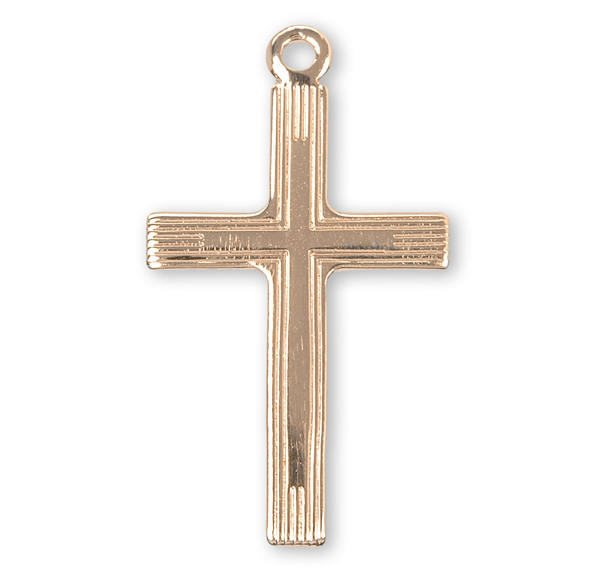 Gold Over Sterling Silver Cross Necklace | 16kt Gold Plated .925 Silver