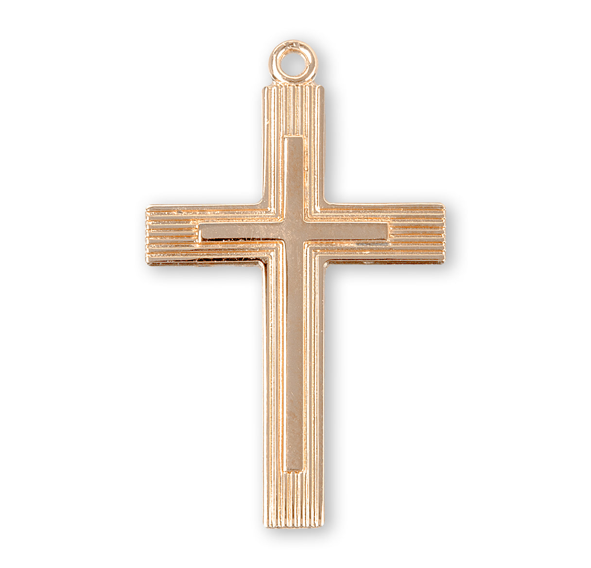Gold Over Sterling Silver Cross Necklace | 16kt Gold Plated .925 Silver
