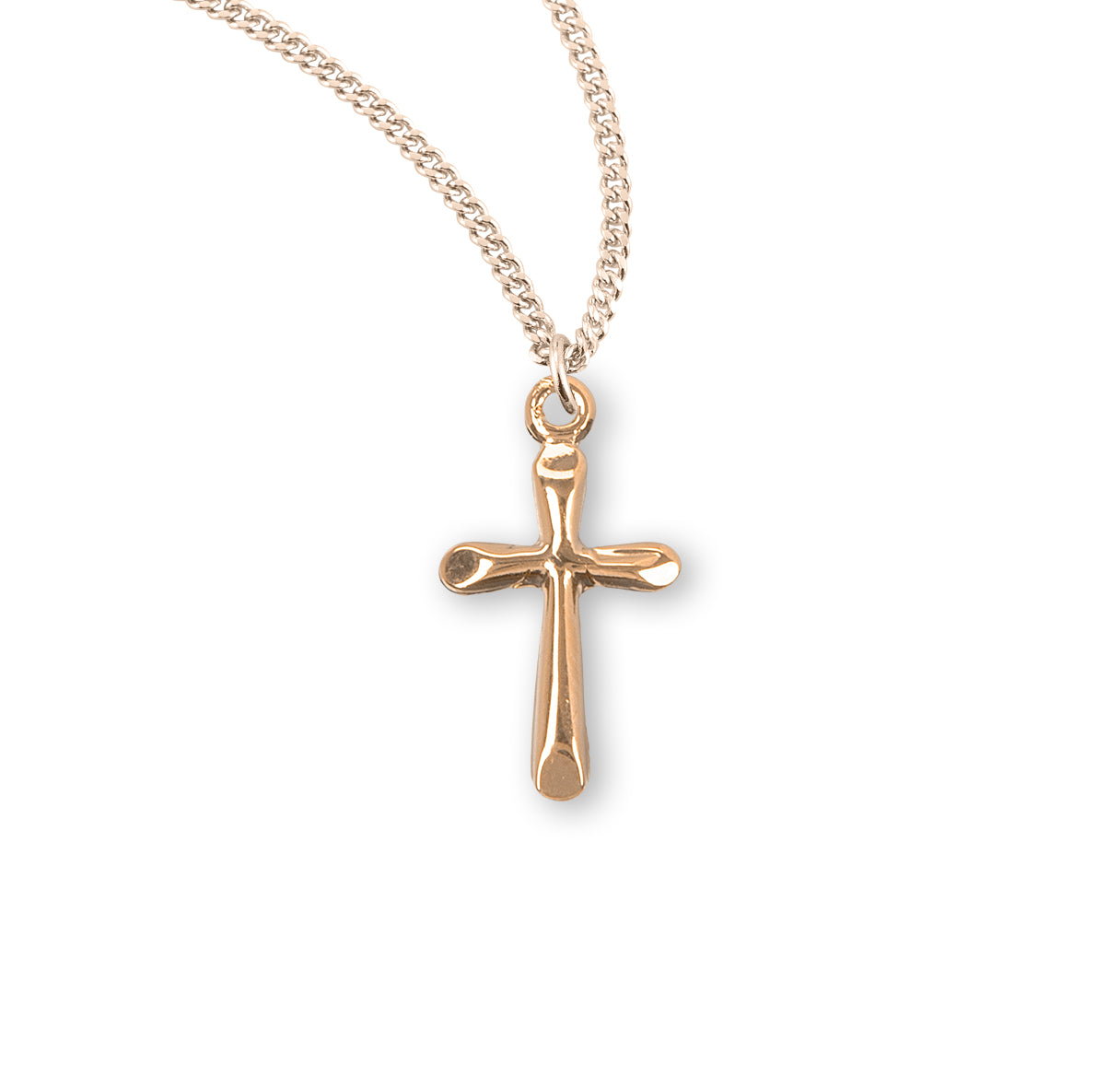 Sterling Silver High Polished Cross Necklace | .925 Silver
