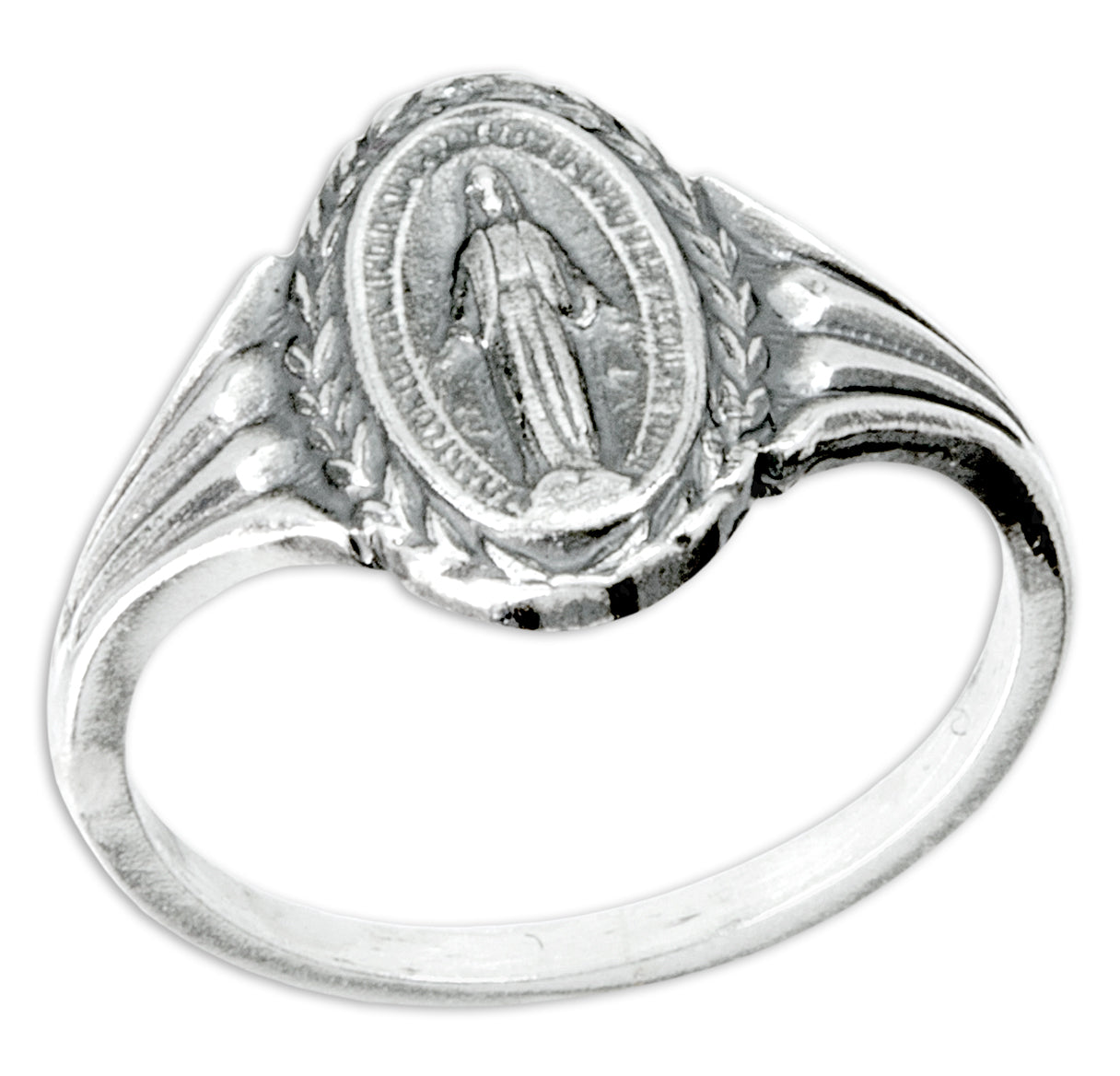 Miraculous Medal Sterling Silver Ring | .925 Silver