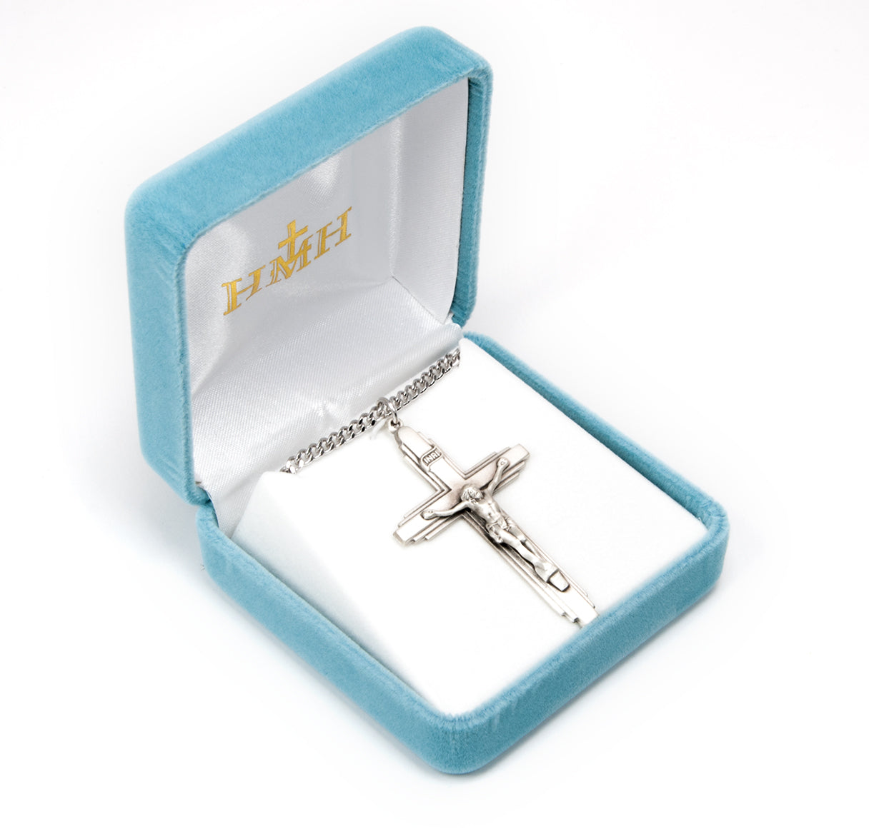 Sterling Silver Triple Level Crucifix Necklace | .925 Silver