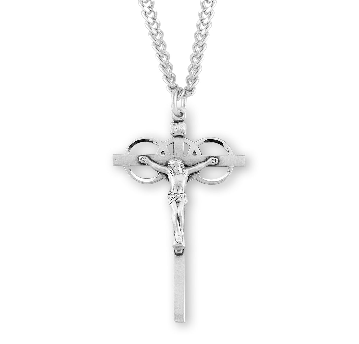 Three Ring Sterling Silver Wedding Crucifix | .925 Silver