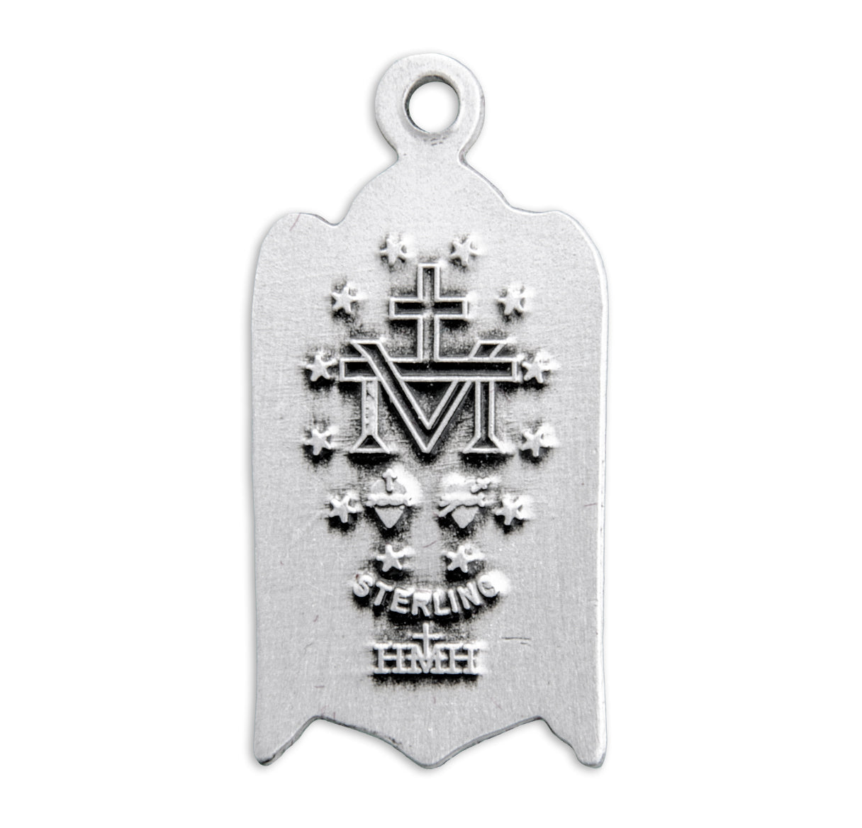 Sterling Silver Miraculous Medal Pendant with Chain | .925 Silver