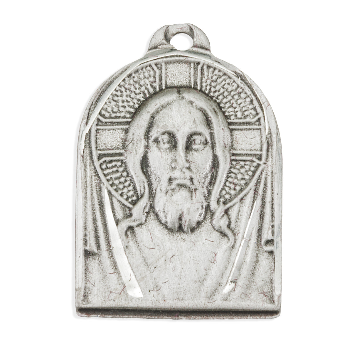 Sterling Silver Medal of Christ Necklace | .925 Silver